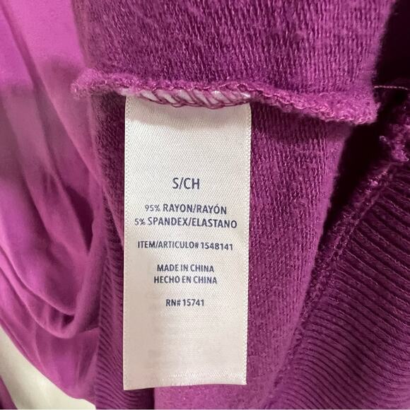 SPLENDID Ladies Dip Dye Ombré Orchid Purple Pullover Sweater Long Sleeve Small - Picture 8 of 10